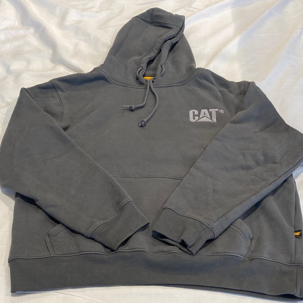 CAT Gray‎ Hoodie NWOT